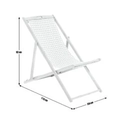 Habitat Folding Wooden Garden Deck Chair - White 14 Habitat Folding Wooden Garden Deck Chair - White -Home Furnishings Store 9338443 R E001