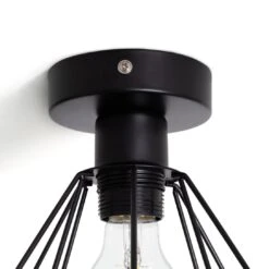 Habitat Kanso Flush To Ceiling Light - Matt Black -Home Furnishings Store 9340187 R Z003A