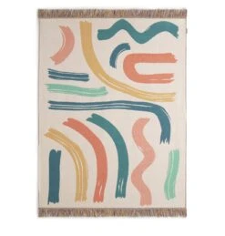 Habitat Studio Squiggle Cotton Throw - Multicoloured -Home Furnishings Store 9340541 R Z004A