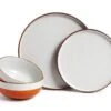 Habitat 12 Piece Stoneware Dinner Set - Rust Speckle