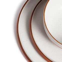 Habitat 12 Piece Stoneware Dinner Set - Rust Speckle -Home Furnishings Store 9361173 R Z005A
