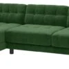 Habitat Hendricks Velvet Left Hand Corner Chaise Sofa-Green 1 Habitat Hendricks Velvet Left Hand Corner Chaise Sofa-Green -Home Furnishings Store 9375554 R Z001A