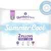 Slumberdown Summer Cool Medium Support Pillow - 2 Pack -Home Furnishings Store 9378757 R Z001A