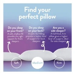 Slumberdown Summer Cool Medium Support Pillow - 2 Pack -Home Furnishings Store 9378757 R Z007A