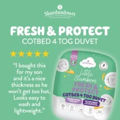 Slumberdown Anti Bacterial 4 Tog Kids Duvet - Toddler 20 Slumberdown Anti Bacterial 4 Tog Kids Duvet - Toddler -Home Furnishings Store 9379385 R Z002A