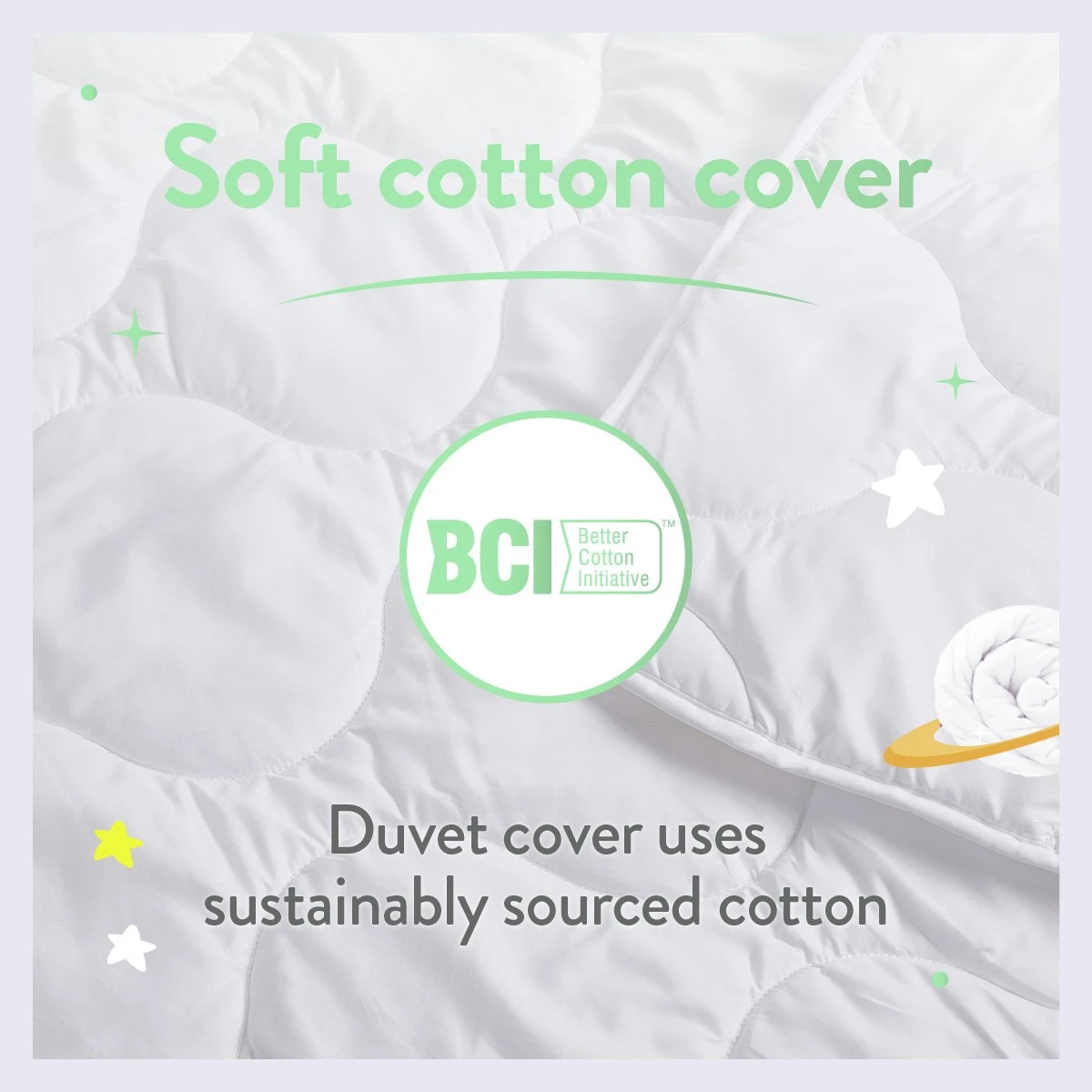 Slumberdown Anti Bacterial 4 Tog Kids Duvet - Toddler 5 Slumberdown Anti Bacterial 4 Tog Kids Duvet - Toddler - Image 3