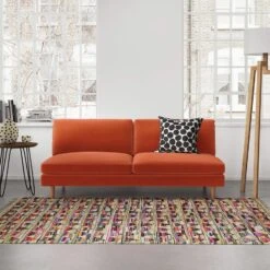 Habitat Teo Velvet 3 Seater Sofa - Charcoal -Home Furnishings Store 9395730 R Z001C