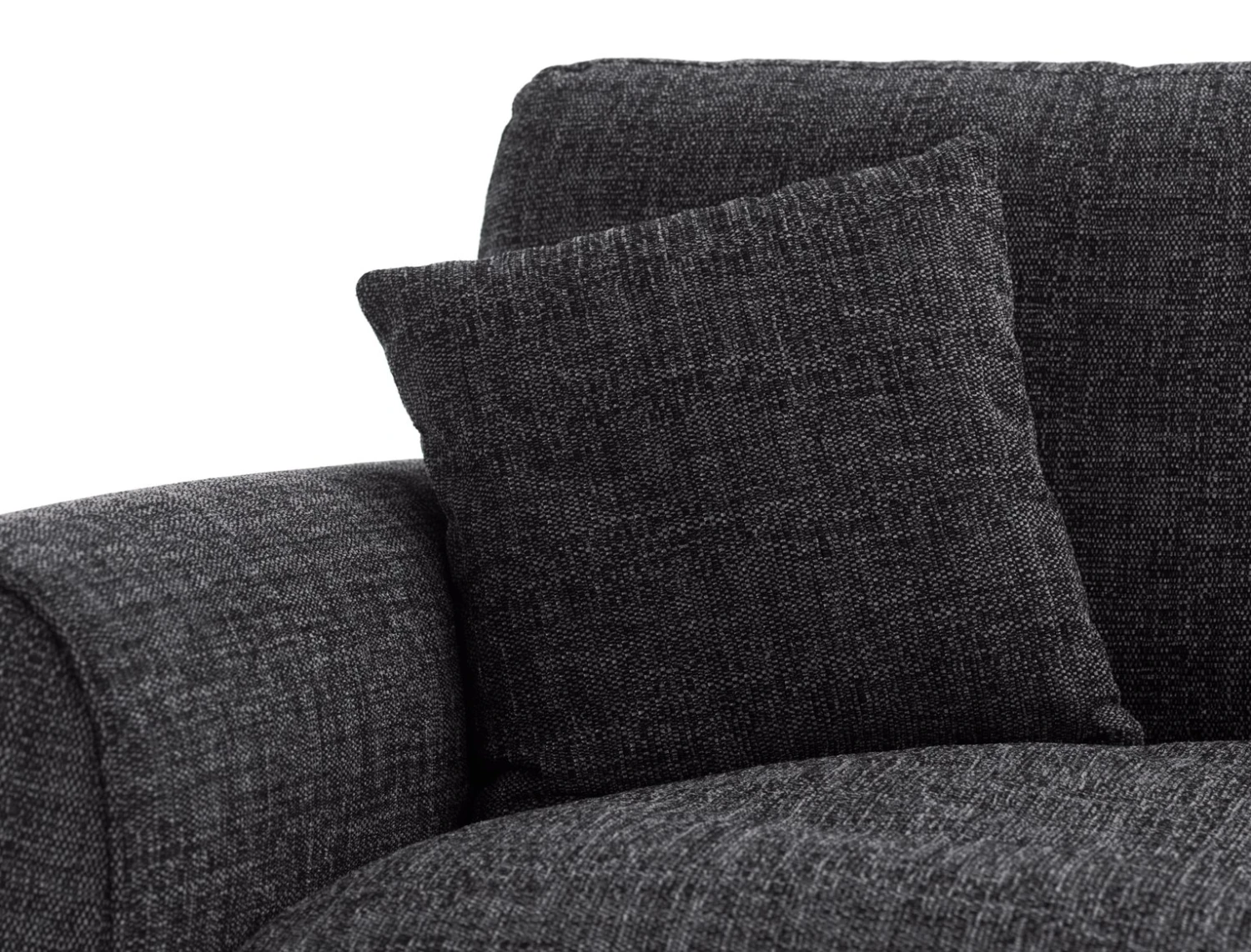 Habitat Lisbon Fabric 3 Seater Sofa - Charcoal 9 Habitat Lisbon Fabric 3 Seater Sofa - Charcoal - Image 7