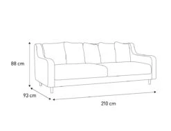 Habitat Swift Fabric 2 Seater Sofa - Charcoal -Home Furnishings Store 9400302 R E001