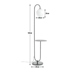Habitat Sagara Opal Shelf Floor Lamp - Black 14 Habitat Sagara Opal Shelf Floor Lamp - Black -Home Furnishings Store 9401318 R E001