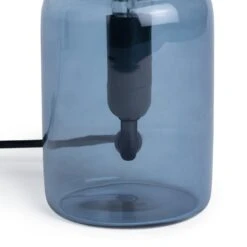 Habitat Parr Glass Column Table Lamp - Blue -Home Furnishings Store 9404140 R Z003A