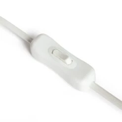 Habitat Parr Glass Column Table Lamp - White -Home Furnishings Store 9404504 R Z004A