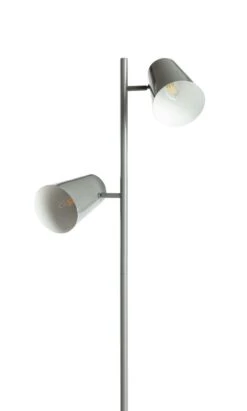 Habitat Iras Double Head Floor Lamp - Grey -Home Furnishings Store 9404779 R Z005A
