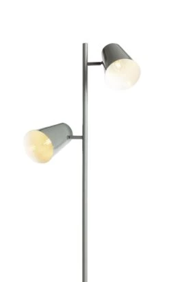 Habitat Iras Double Head Floor Lamp - Grey -Home Furnishings Store 9404779 R Z006A