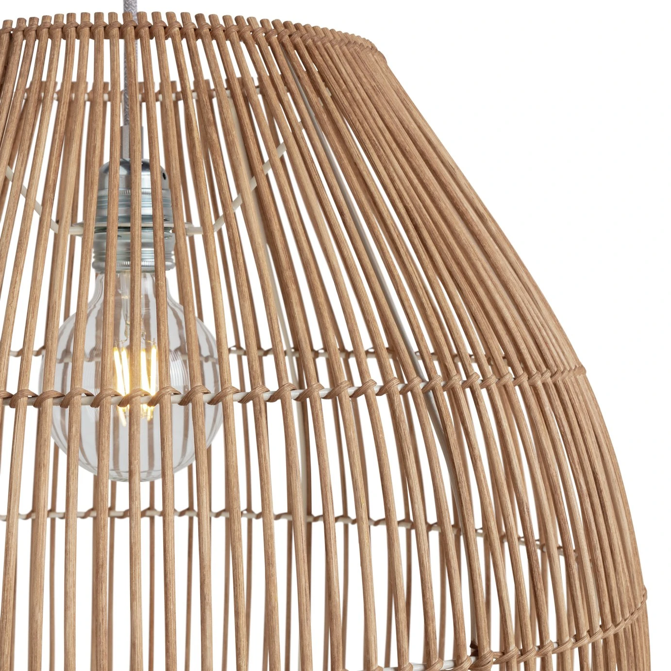 Habitat Emillius Rattan Pendant Shade 6 Habitat Emillius Rattan Pendant Shade - Image 4