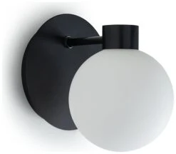 Habitat Salarino Opal Glass Bathroom Wall Light - Black -Home Furnishings Store 9404999 R Z001C