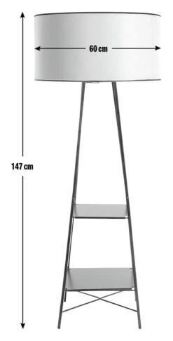 Habitat Thasia Floor Lamp - Black And White -Home Furnishings Store 9405730 R E001