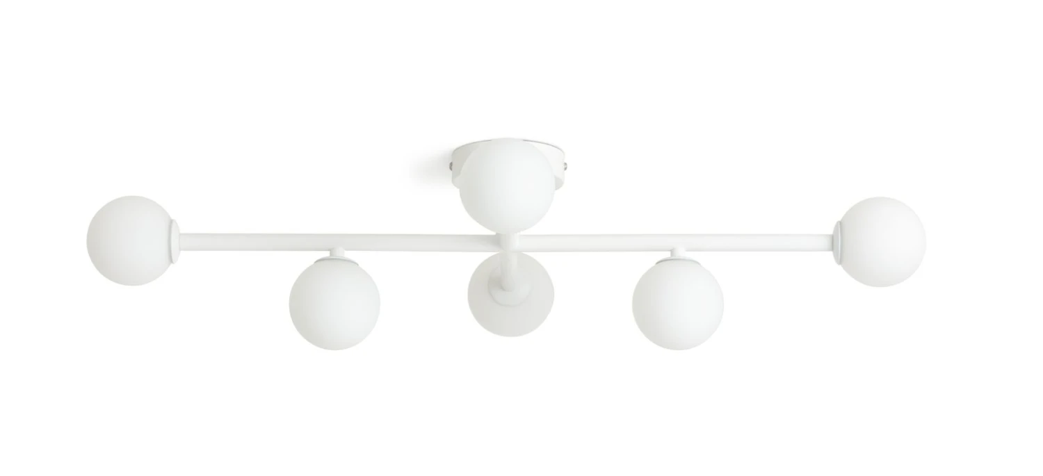 Habitat Alonso 6 Light Flush To Ceiling Light - White 4 Habitat Alonso 6 Light Flush To Ceiling Light - White - Image 2