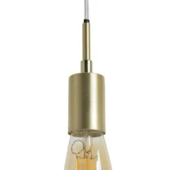 Habitat Lockie Brushed Brass Pendant Ceiling Light - Gold -Home Furnishings Store 9406179 R Z002A
