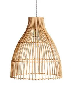 Habitat Camillo Rattan Midi Pendant Shade - Natural 11 Habitat Camillo Rattan Midi Pendant Shade - Natural -Home Furnishings Store 9406186 R Z001C