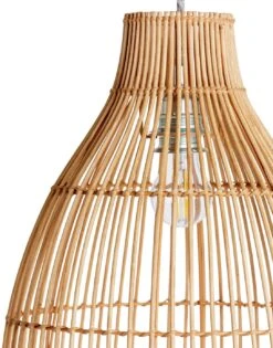 Habitat Camillo Rattan Midi Pendant Shade - Natural 14 Habitat Camillo Rattan Midi Pendant Shade - Natural -Home Furnishings Store 9406186 R Z002A