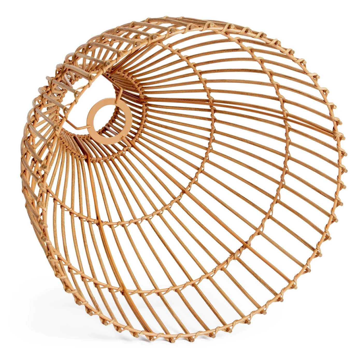Habitat Camillo Rattan Midi Pendant Shade - Natural 9 Habitat Camillo Rattan Midi Pendant Shade - Natural - Image 7