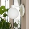 Habitat Opal Glass Wall Light - White -Home Furnishings Store 9406234 R Z001A