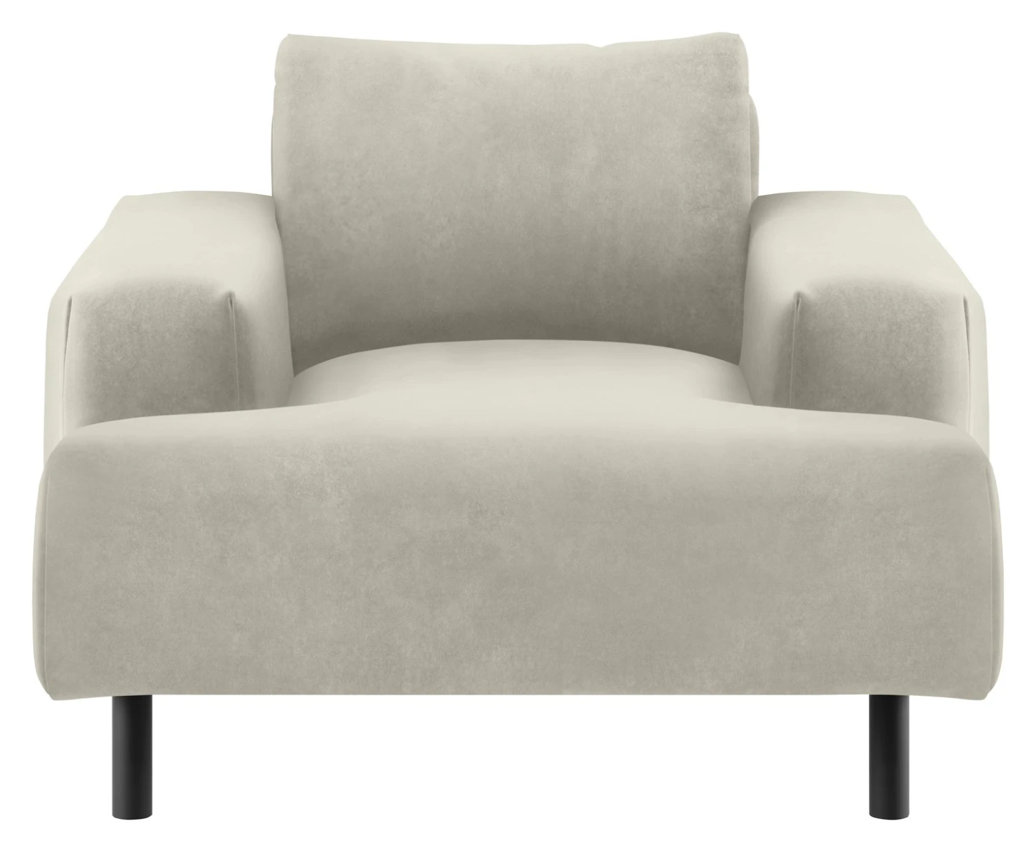 Habitat Julien Velvet Armchair - Natural 3 Habitat Julien Velvet Armchair - Natural