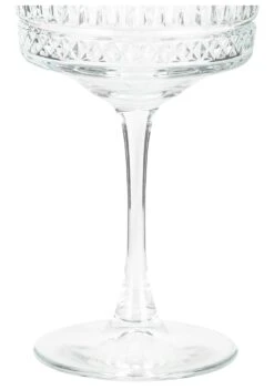 Habitat Pressed Set Of 4 Champagne Coupe Glasses -Home Furnishings Store 9410172 R Z005A