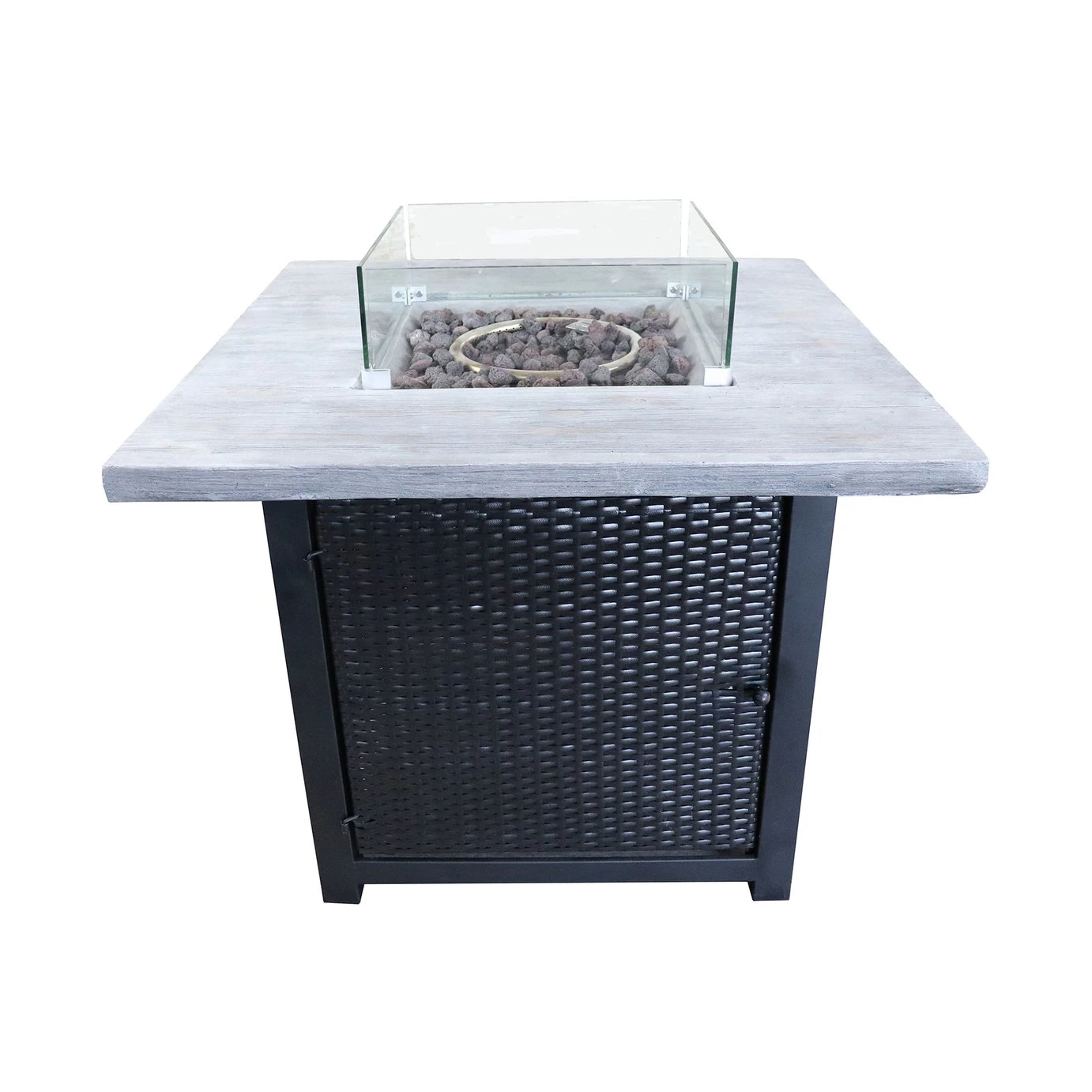 Teamson Home HF34501BA UK Gas Fire Pit With Cover 3 Teamson Home HF34501BA UK Gas Fire Pit With Cover