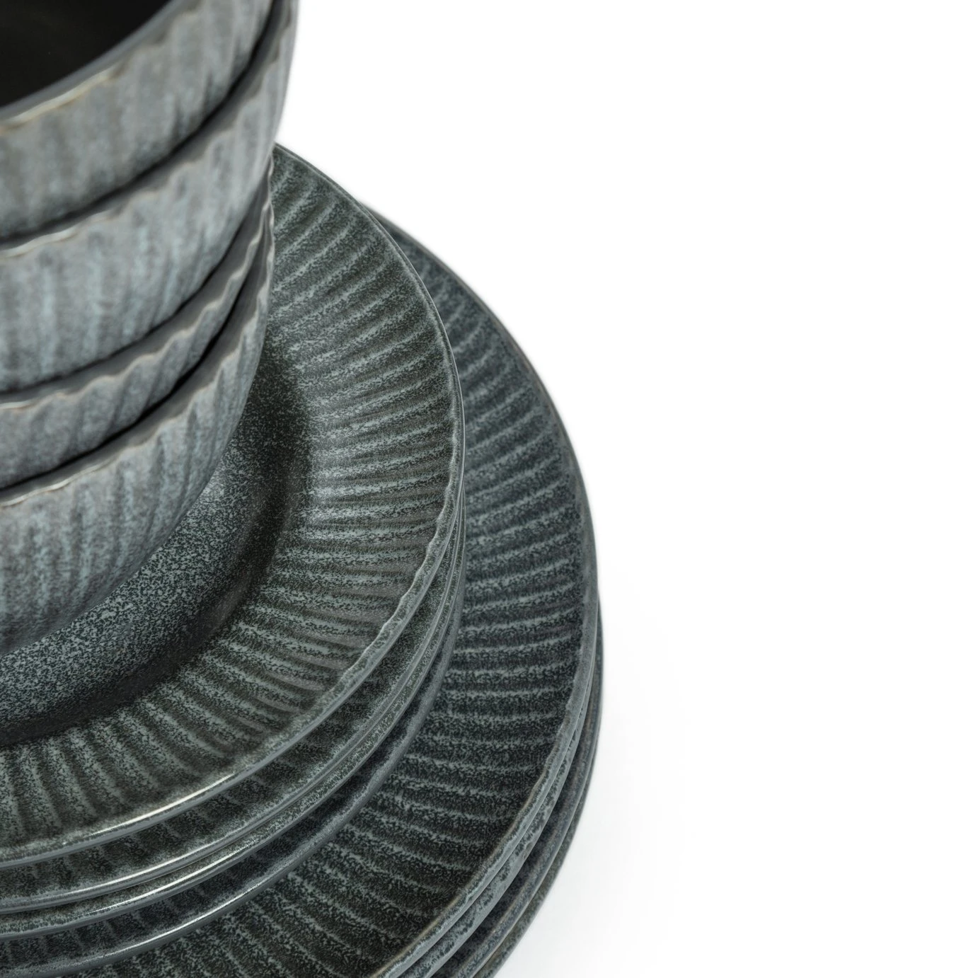 Habitat 12 Piece Stoneware Felicity Dinner Set - Blue 8 Habitat 12 Piece Stoneware Felicity Dinner Set - Blue - Image 6