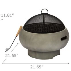 Teamson Home HR17501AB Wood Burning Fire Pit -Home Furnishings Store 9410598 R Z004A