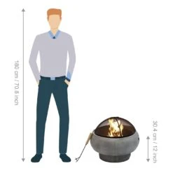 Teamson Home HR17501AB Wood Burning Fire Pit -Home Furnishings Store 9410598 R Z005A