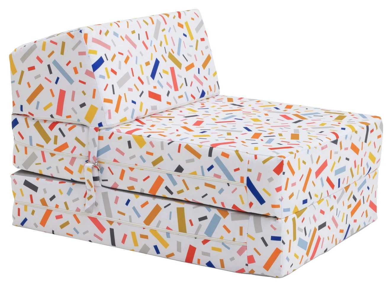 Habitat Kids Zowie Confetti Fabric Chair Bed 4 Habitat Kids Zowie Confetti Fabric Chair Bed - Image 2