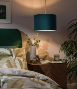 Habitat 30cm Velvet Shade - Teal -Home Furnishings Store 9425181 R Z003C