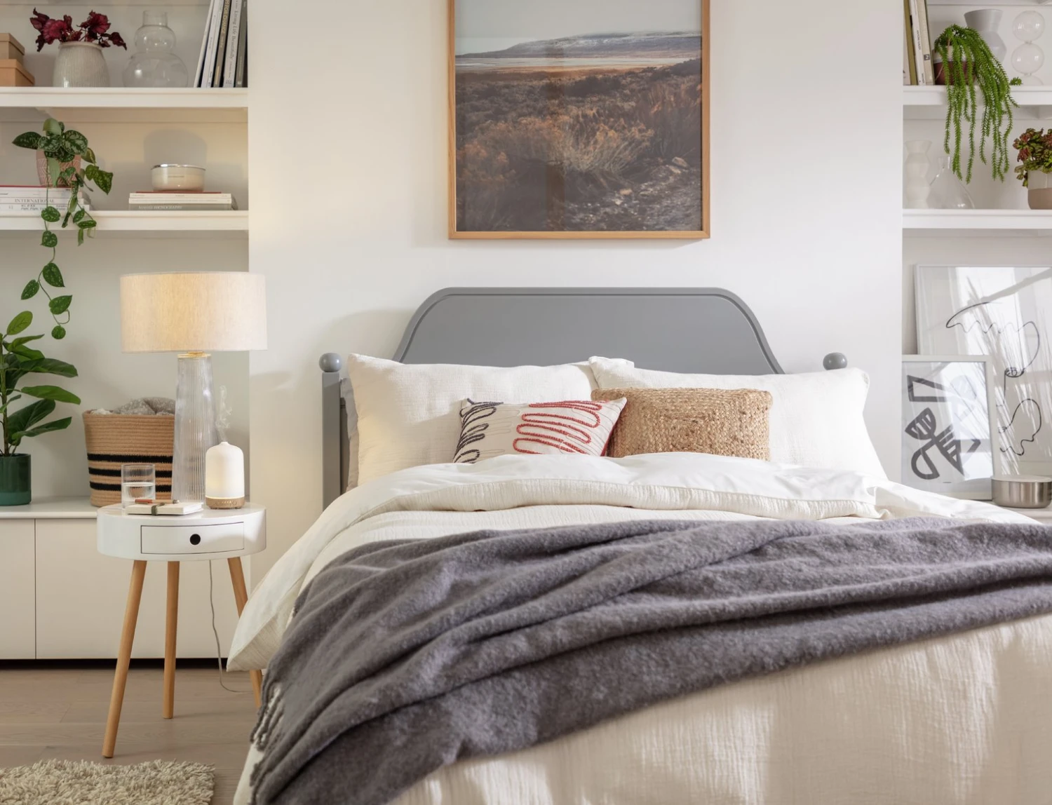 Habitat 35cm Linen Drum Shade - Oatmeal 7 Habitat 35cm Linen Drum Shade - Oatmeal - Image 5