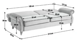 Habitat Joel 3 Seater Fabric Clic Clac Sofa Bed – Navy -Home Furnishings Store 9429479 R Z002A