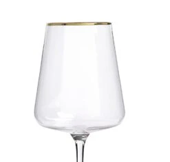 Habitat Gold Rim Set Of 4 Wine Glasses -Home Furnishings Store 9442528 R Z004A