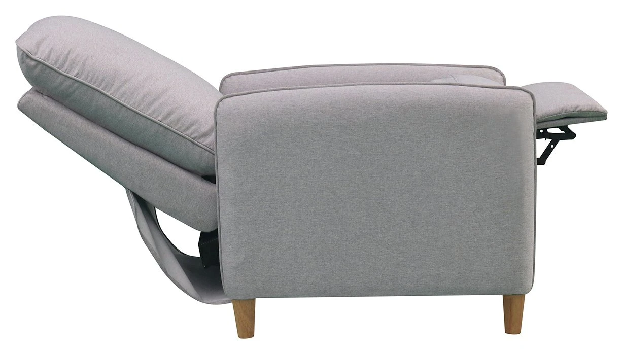 Habitat Tate Manual Pushback Recliner Chair - Grey 9 Habitat Tate Manual Pushback Recliner Chair - Grey - Image 7
