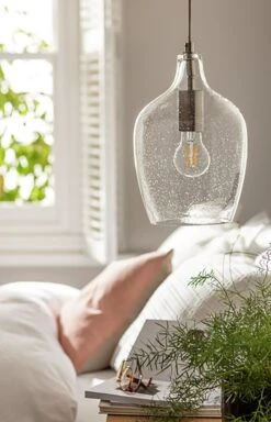 Habitat Abas Bubble Glass Pendant Light - Chrome -Home Furnishings Store 9445769 R Z002C