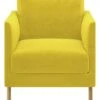 Habitat Hyde Velvet Armchair - Yellow -Home Furnishings Store 9452013 R Z001A