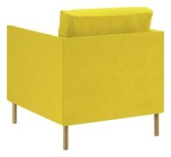 Habitat Hyde Velvet Armchair - Yellow -Home Furnishings Store 9452013 R Z003A