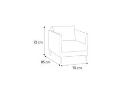 Habitat Hyde Velvet Armchair - Yellow -Home Furnishings Store 9452013 R Z020A