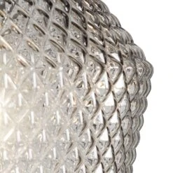 Habitat Nubia Faceted Glass Shade - Smoke Grey -Home Furnishings Store 9453957 R Z002A