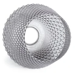 Habitat Nubia Faceted Glass Shade - Smoke Grey -Home Furnishings Store 9453957 R Z003A