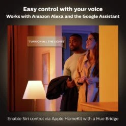 Philips Hue Cher Flush To Ceiling Light - Black -Home Furnishings Store 9455120 R Z004A