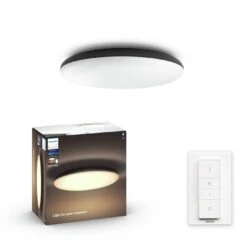 Philips Hue Cher Flush To Ceiling Light - Black -Home Furnishings Store 9455120 R Z006A