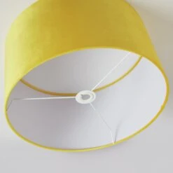 Habitat 49cm Velvet Shade - Saffron -Home Furnishings Store 9458495 R Z003A