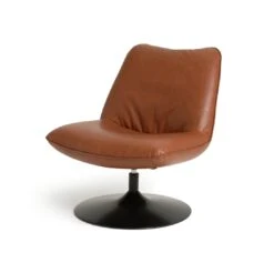 Habitat Nanna Faux Leather Swivel Chair - Tan 12 Habitat Nanna Faux Leather Swivel Chair - Tan -Home Furnishings Store 9466047 R Z002A