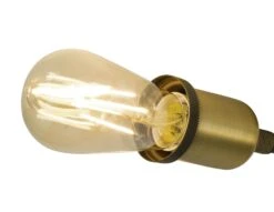 Habitat Tay 4 Light Flush To Ceiling Light - Grey & Brass -Home Furnishings Store 9467644 R Z002A